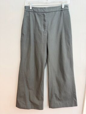Jil Sander Straight Leg Cotton Trousers, Size 32/US 0